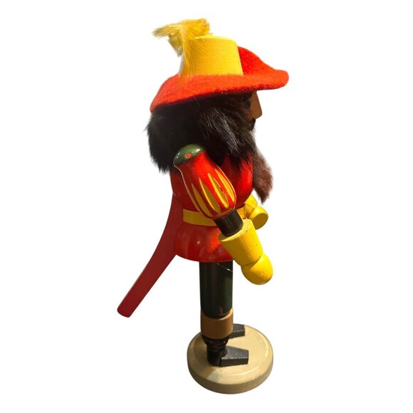 Vtg GDR German Erzgebirge Nutcracker Wooden Musketeer 9" - Picture 5 of 7
